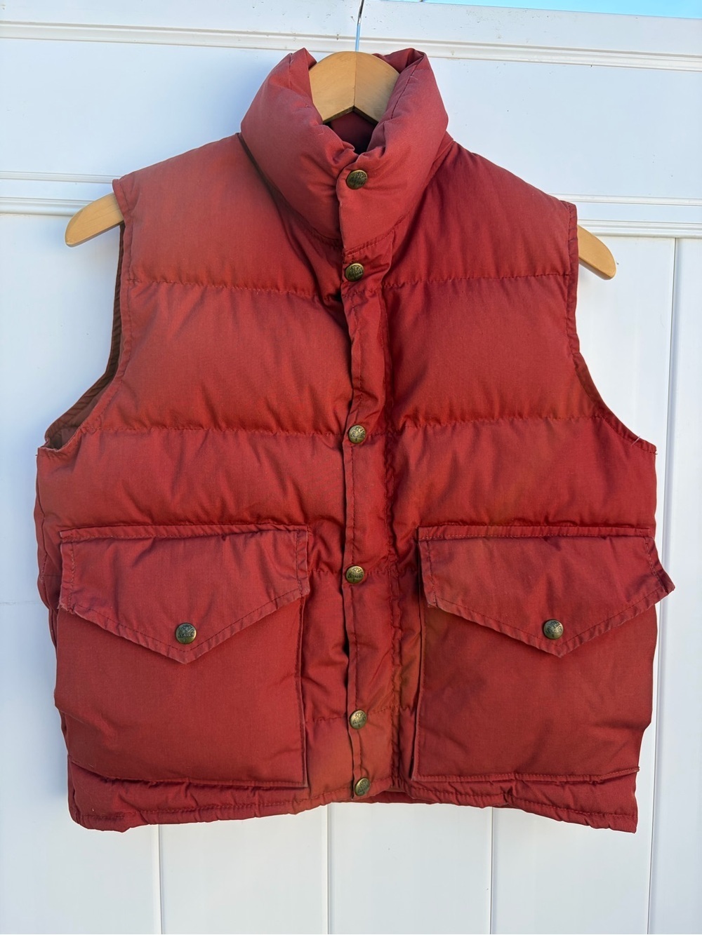 Vintage Class Five Puffer Vest Marty McFly Back to the Future Size XS Orange